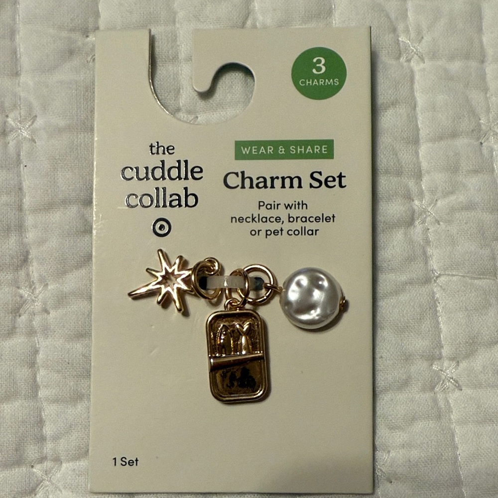 The Cuddle Collab Gold Charm Set